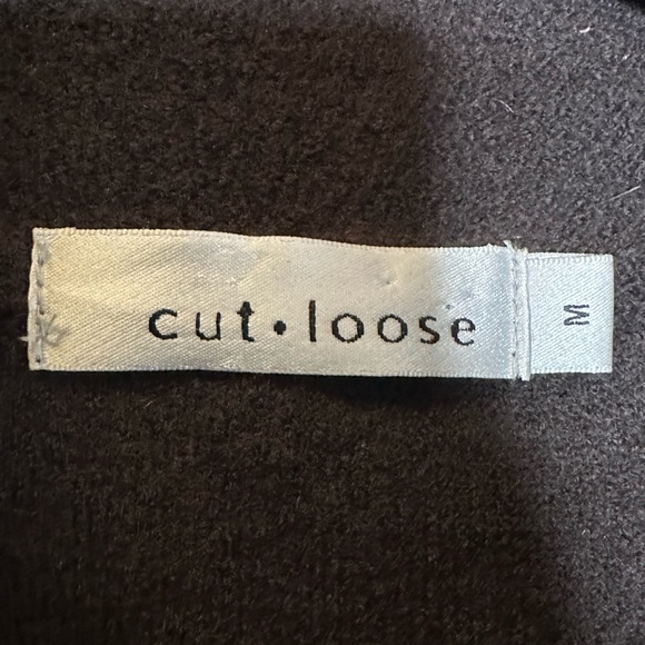 Cut Loose 100% Merino Wool Brown Collared Jacket Coat Size Medium - Picture 4 of 5